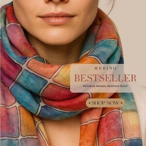 Colorful Patchwork linen Scarf